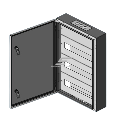 Elektrības sadales skapis | 10 moduļi | 300×250×125 mm | IP65 | IK08 | tērauda, virsapmetuma | ES-760102 2 Elektrības sadales skapis | 10 moduļi | 300×250×125 mm | IP65 | IK08 | tērauda, virsapmetuma | ES-760102 2
