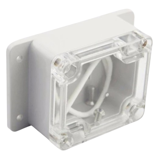 Elektriskās instalācijas sadales kaste | ar ausīm sānos | hermētiska | 63x58x35mm | virsmas montāža | plastmasa | caurspīdīgs vāks | IP65 1 Elektriskās instalācijas sadales kaste | ar ausīm sānos | hermētiska | 63x58x35mm | virsmas montāža | plastmasa | caurspīdīgs vāks | IP65 1