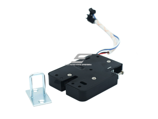 Elektroninė elektromagnetinė spyna | solenoidinis užraktas | 24V DC | 24 W | nerūdijantis plienas | išmanus valdymas | juoda 1