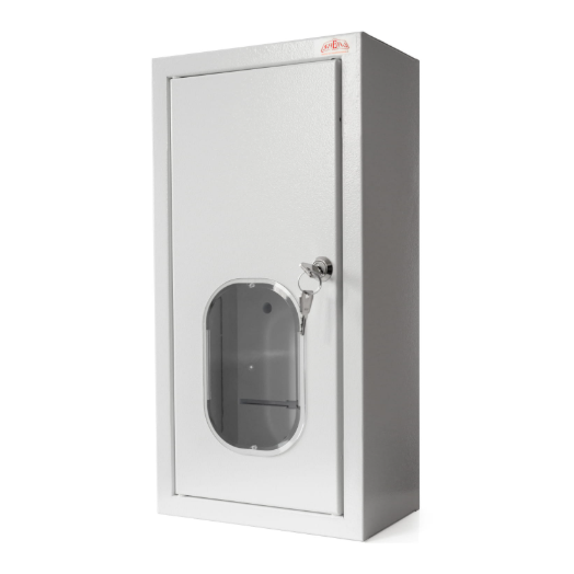 Vienfāzes | ievada elektro sadales skapis | kaste | skapis | ar sadales daļu | 6 moduļi | ar slēdzeni un stiklu | 430 x 220 x 130 mm | 1 x vienfāzes skaitītājam | ar plombēšanas iespēju | virsapmetuma | tērauda | IP31