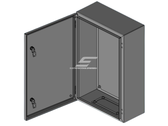 Elektros paskirstymo skydelis | dėžė | skydas | su montavimo plokšte | 600x1000x300mm | hermetinis | virštinkinis | plieninis | IP65   2