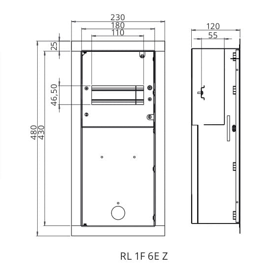 Elektro sadales skapis | kaste | ar slēdzeni | 6 moduļi | 230x480x120 mm | 1 fāzes elektro skaitītājiem | iebūvējams | tērauda | IP31 3 Elektro sadales skapis | kaste | ar slēdzeni | 6 moduļi | 230x480x120 mm | 1 fāzes elektro skaitītājiem | iebūvējams | tērauda | IP31 3