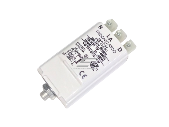 Elektroninis natrio ir metalo halogenų lempų starteris | paleidėjas | ignitorius | 35-400W | 220-240V | ZRM 4.5-ES/C Tridonic