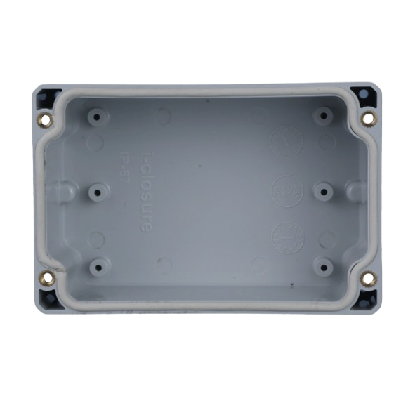 Electrical installation junction box with mounting plate | transparent cover | plastic | hermetic | 120x80x55mm | surface-mounted | grey | IP67 1 Electrical installation junction box with mounting plate | transparent cover | plastic | hermetic | 120x80x55mm | surface-mounted | grey | IP67 1
