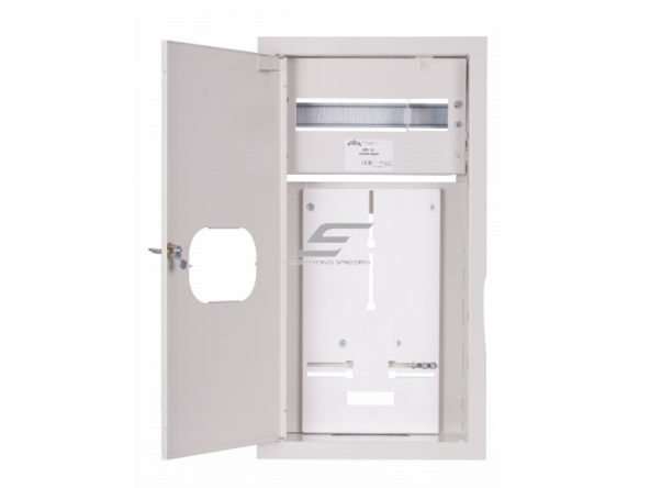 Trifazis | įvadinis elektros skydelis | dėžė | skydas | su paskirstymu | 12 modulių | su spyna ir stiklu | 580x310x220mm | 1x3F skaitikliui | su plombavimo galimybe | virštinkinis | plieninis | IP31 1 Trifazis | įvadinis elektros skydelis | dėžė | skydas | su paskirstymu | 12 modulių | su spyna ir stiklu | 580x310x220mm | 1x3F skaitikliui | su plombavimo galimybe | virštinkinis | plieninis | IP31 1