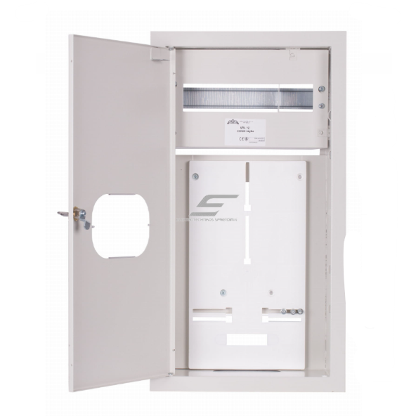 Трёхфазный | Вводной электрический распределительный щит | короб | панель | с распределением | 12 модулей | с замком и стеклом | 580x310x220 мм | для 1 трёхфазного счётчика | с возможностью пломбирования | накладной | стальной | IP31 1 Трёхфазный | Вводной электрический распределительный щит | короб | панель | с распределением | 12 модулей | с замком и стеклом | 580x310x220 мм | для 1 трёхфазного счётчика | с возможностью пломбирования | накладной | стальной | IP31 1
