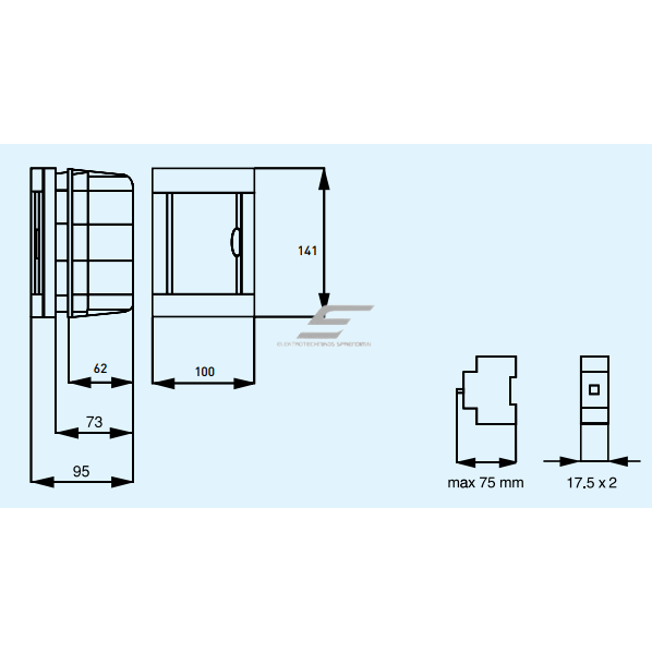 Rozdzielnica elektryczna na 2 modułów | podtynkowa | wpuszczana | plastikowa | 100x141x95mm | IP40 | BQDT1021 Panasonic 1 Rozdzielnica elektryczna na 2 modułów | podtynkowa | wpuszczana | plastikowa | 100x141x95mm | IP40 | BQDT1021 Panasonic 1