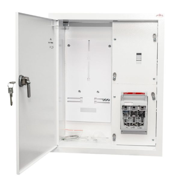 Electrical Distribution Board | Enclosure | 3 Modules | With Lock | 400x500x210 mm | For 1x3-Phase Electricity Meter | Flush-Mounted | Steel | IP31 1 Electrical Distribution Board | Enclosure | 3 Modules | With Lock | 400x500x210 mm | For 1x3-Phase Electricity Meter | Flush-Mounted | Steel | IP31 1