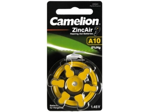 Elementai | baterijos | A10/DA10/ZL10 | 6 vnt. | Camelion | 4260030253968 Elementai | baterijos | A10/DA10/ZL10 | 6 vnt. | Camelion | 4260030253968