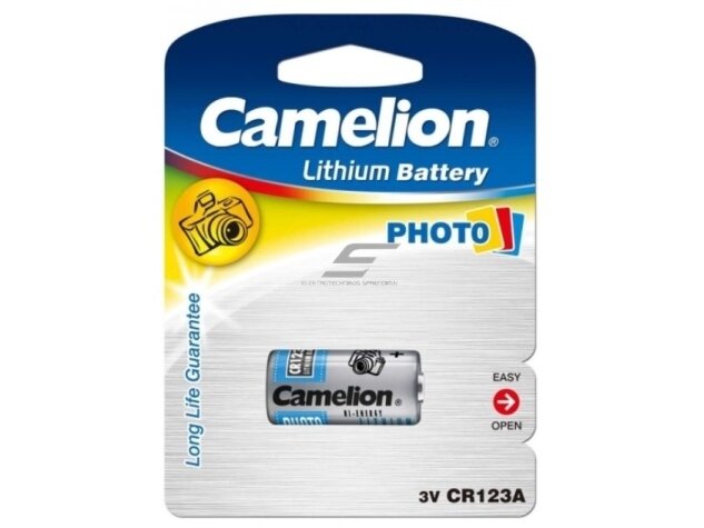 Elementas | baterija | CR123A | 3V | 1 vnt. | Camelion | 4260033153364 Elementas | baterija | CR123A | 3V | 1 vnt. | Camelion | 4260033153364