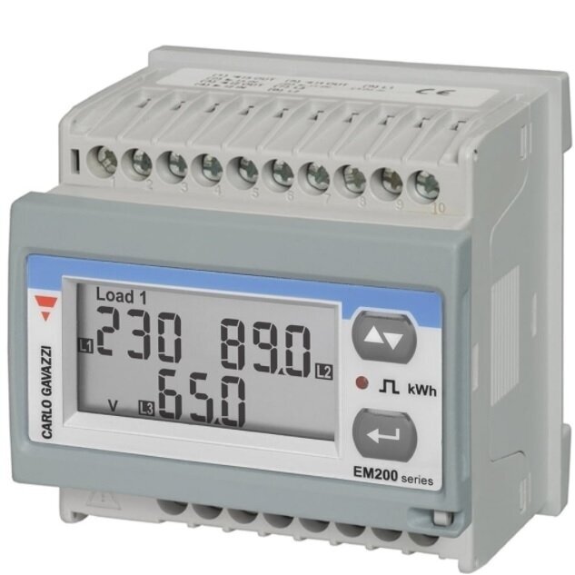 Moodul-kolmefaasiline elektriarvesti | voolutrafodega 5(6) A | 3×230/400 V | RS485 Modbus | eemaldatav ekraan | DIN / paneel | Carlo Gavazzi EM21072DAV53XOSX Moodul-kolmefaasiline elektriarvesti | voolutrafodega 5(6) A | 3×230/400 V | RS485 Modbus | eemaldatav ekraan | DIN / paneel | Carlo Gavazzi EM21072DAV53XOSX
