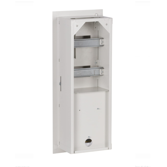 Elektro sadales skapis | Korpuss | 12 moduļi | 180x540x120 mm | 1 fāzes elektro skaitītājiem | Iebūvējams | Tērauda | IP31 2 Elektro sadales skapis | Korpuss | 12 moduļi | 180x540x120 mm | 1 fāzes elektro skaitītājiem | Iebūvējams | Tērauda | IP31 2