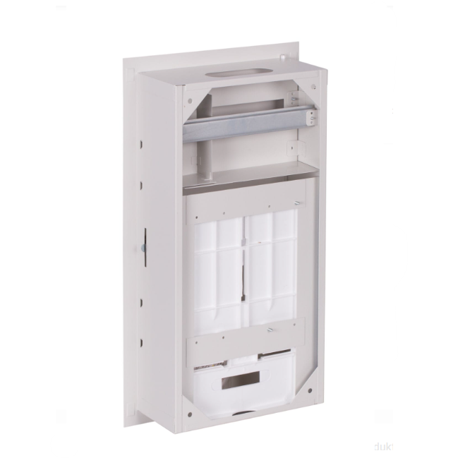 Rozdzielnica elektryczna | Obudowa | 12 modułów | Z zamkiem | 270x540x120 mm | Do liczników 1-fazowych i 3-fazowych | Podtynkowa | Stalowa | IP31 2