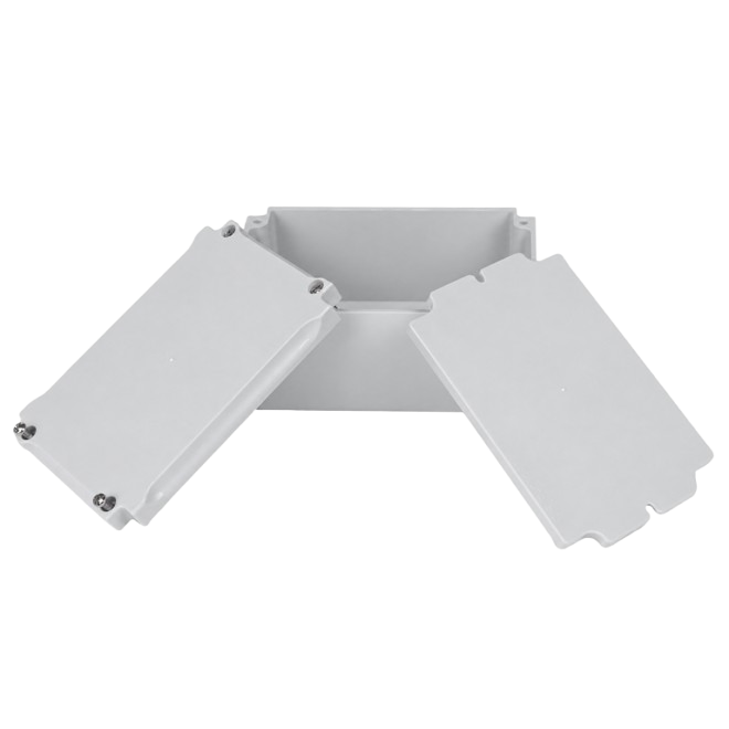 Elektripaigaldise harukarp montaažiplaadiga | plastist | hermeetiline | 150x100x70mm | pinnapealne | hall | IP67 2 Elektripaigaldise harukarp montaažiplaadiga | plastist | hermeetiline | 150x100x70mm | pinnapealne | hall | IP67 2