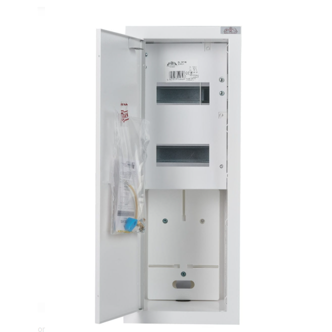 Elektro sadales skapis | Korpuss | 12 moduļi | 180x540x120 mm | 1 fāzes elektro skaitītājiem | Iebūvējams | Tērauda | IP31 1 Elektro sadales skapis | Korpuss | 12 moduļi | 180x540x120 mm | 1 fāzes elektro skaitītājiem | Iebūvējams | Tērauda | IP31 1