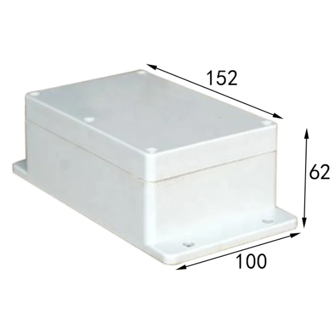 Elektriskās instalācijas sadales kaste | ar ausīm sānos | hermētiska | 152x100x62mm | virsmas montāža | plastmasa | pelēka | IP65 2 Elektriskās instalācijas sadales kaste | ar ausīm sānos | hermētiska | 152x100x62mm | virsmas montāža | plastmasa | pelēka | IP65 2