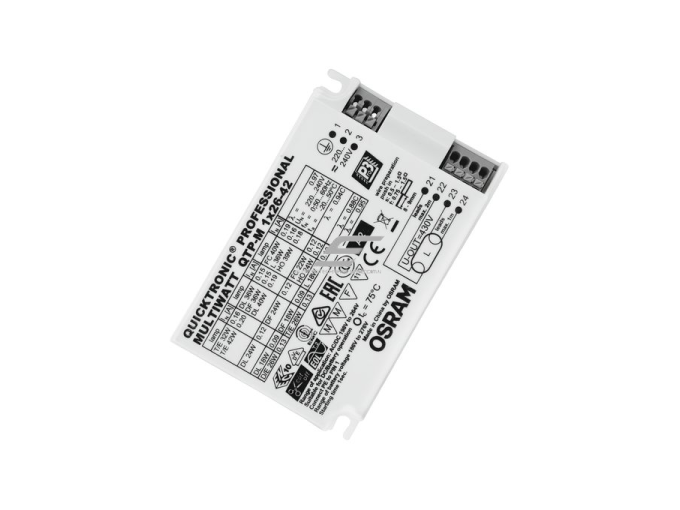 Elektroninis balastas kompaktinėms liuminescensinėms lempoms | 49W | 198-264VAC/DC | IP20 | QTP-M 1x26-42 Osram 1 Elektroninis balastas kompaktinėms liuminescensinėms lempoms | 49W | 198-264VAC/DC | IP20 | QTP-M 1x26-42 Osram 1