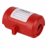 Electrical plug lockout box | LOTO safety device | universal | with padlock fastening | 106x85x65 mm | red