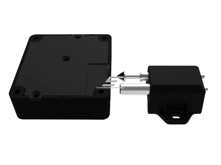 Elektroninė spyna su bluetooth atrakinimu | rankena | spintelei | stalčiui | 63x58x20mm | juoda