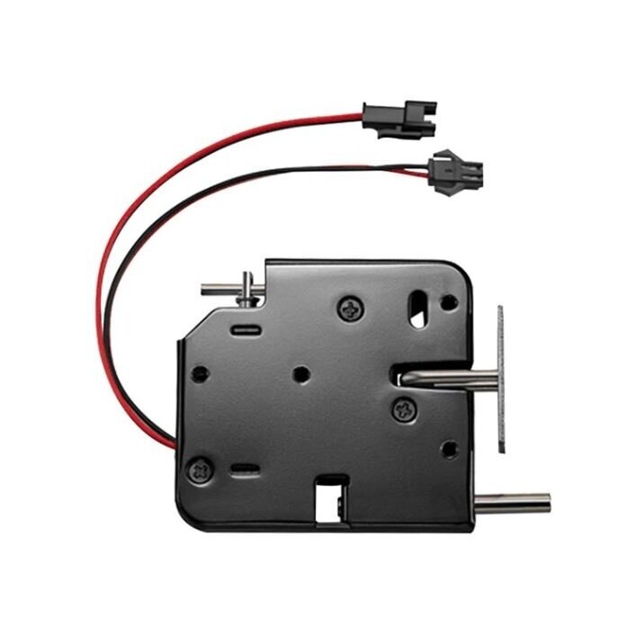 Elektromehaaniline riiv | lukk | pakiautomaatidele | 24VDC | 1A | 73x66x13mm | avaneb toite sisselülitamisel | terasest | must Elektromehaaniline riiv | lukk | pakiautomaatidele | 24VDC | 1A | 73x66x13mm | avaneb toite sisselülitamisel | terasest | must
