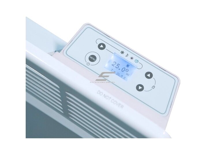 Elektrinis pakabinamas radiatorius su skaitmeniniu termostatu | 2kW | 230V | IP24 | ECOEURO+ 1 Elektrinis pakabinamas radiatorius su skaitmeniniu termostatu | 2kW | 230V | IP24 | ECOEURO+ 1