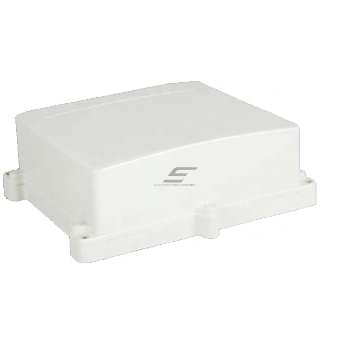 Rozdzielnica elektryczna | z uszami po bokach | hermetyczna | 255x230x100mm | montaż powierzchniowy | plastikowy | szary | IP65