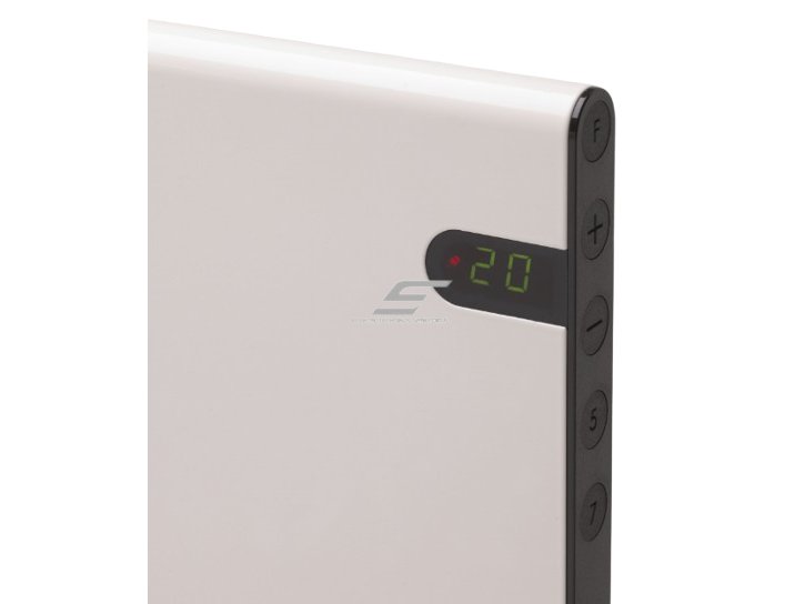 Elektrinis radiatorius su termostatu | 600W | 230V | 370x589x90mm | IP20 | baltas | ADAX | Glamox Heating H30 H06 KDT White 1