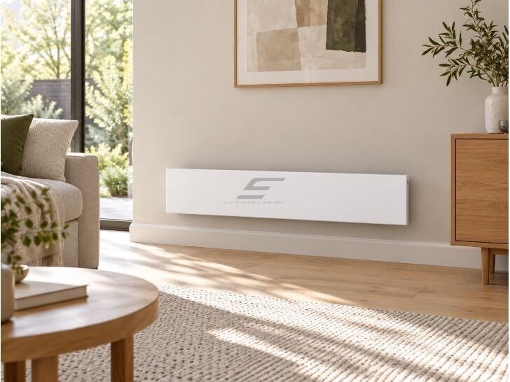 Elektrinis radiatorius be termostato | 800W | 230V | 210x1186x87mm | IP24 | baltas | ADAX | Glamox Heating H40 L08 White 3