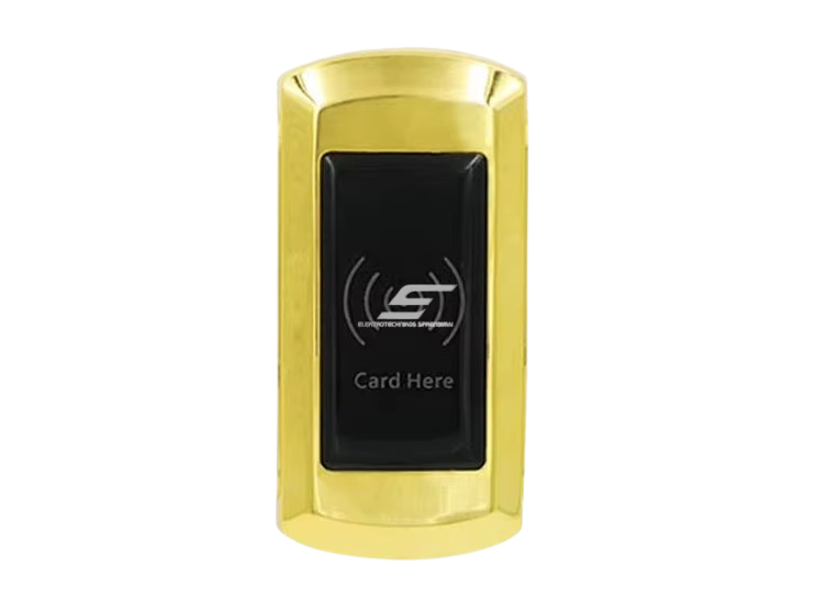 Elektroninė spyna su skaitytuvu | spintelei | atrakinama su apyranke | 104x50x16mm | auksinė 2