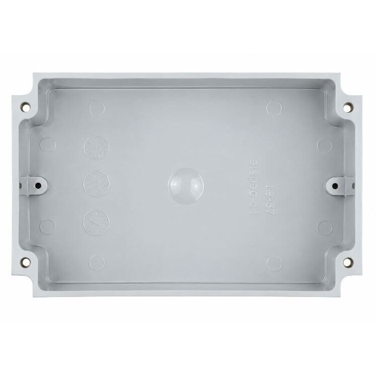 Elektroinstalācijas sadales kārba ar montāžas plāksni | plastmasas | hermētiska | 150x100x70mm | virsapmetuma | pelēka | IP67 1