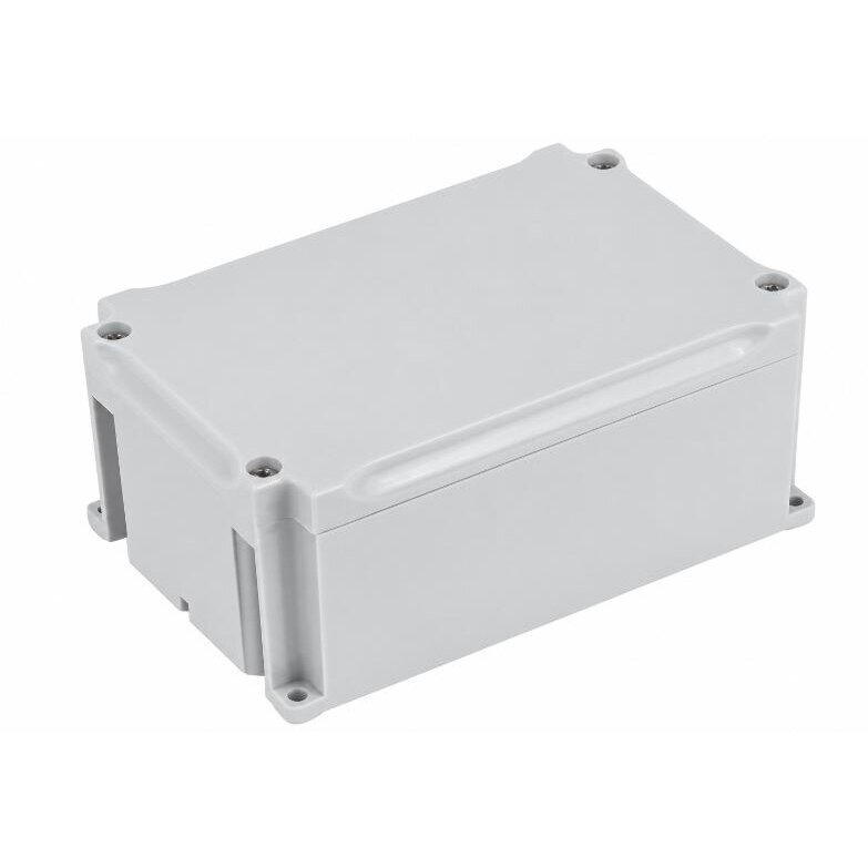 Elektroinstalācijas sadales kārba ar montāžas plāksni | plastmasas | hermētiska | 150x100x70mm | virsapmetuma | pelēka | IP67