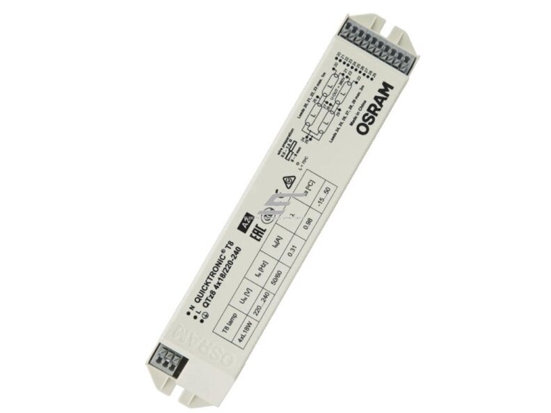 Elektroninis balastas | T8 lempoms | 4X18W | QTZ8 | Osram | QUICKTRONIC PROFESSIONAL 5