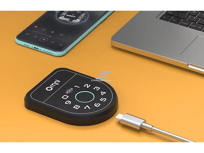 Elektroninė spyna su RFID skaitytuvo | piršto antspaudo | PIN kodo | bluetooth BLE 4.0 atrakinimu | spintelei | stalčiui | 63x58x20mm | juoda 2