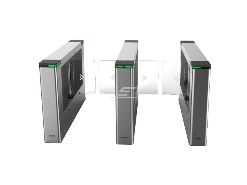 Elektroninis praėjimo kontrolės turniketas | dvipusis | su durelėmis/varteliais | kairė pusė | žmonių srauto valdymui | IP54 | Hikvision DS-K3B501SX-L/M/DP Elektroninis praėjimo kontrolės turniketas | dvipusis | su durelėmis/varteliais | kairė pusė | žmonių srauto valdymui | IP54 | Hikvision DS-K3B501SX-L/M/DP