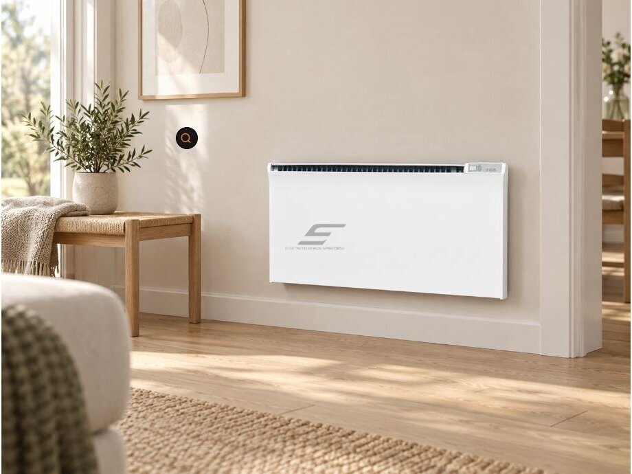 Elektrinis radiatorius be termostato | 400W | 230V | 350x813x84mm | IP24 | baltas | ADAX | Glamox Heating TPVD 60 04 2