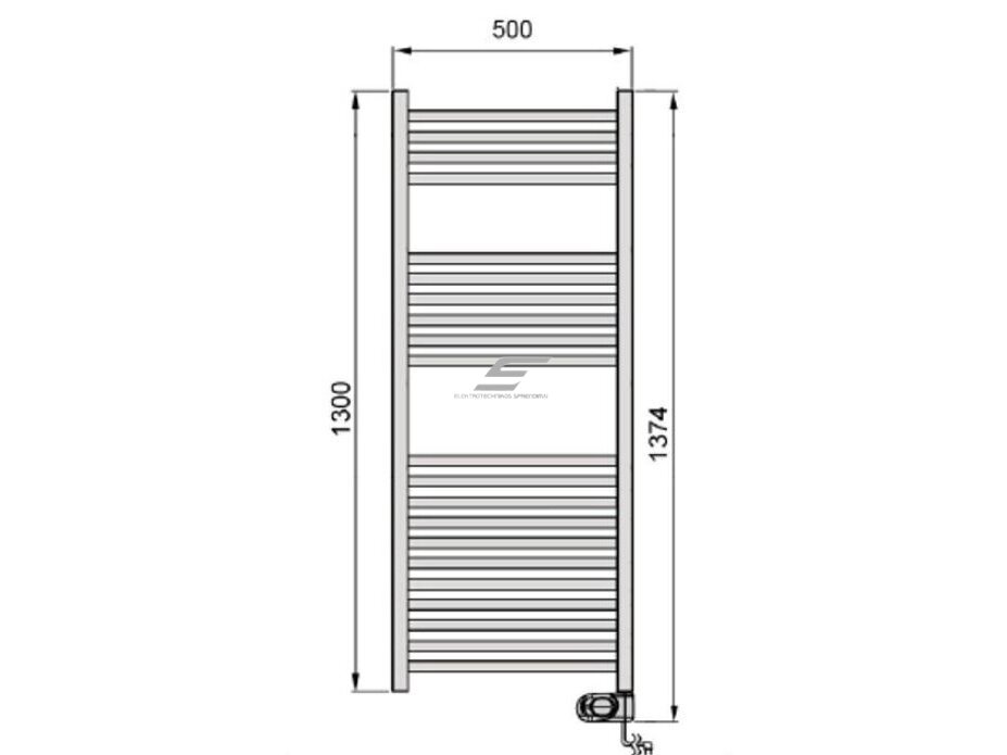Elektrinis rankšluosčių džiovintuvas | gyvatukas | su laikmačiu | programuojamas | 500W | 230V | IP44 | 500x1300mm | baltas | ADAX Comfort 50-130-500 WHITE 3 Elektrinis rankšluosčių džiovintuvas | gyvatukas | su laikmačiu | programuojamas | 500W | 230V | IP44 | 500x1300mm | baltas | ADAX Comfort 50-130-500 WHITE 3