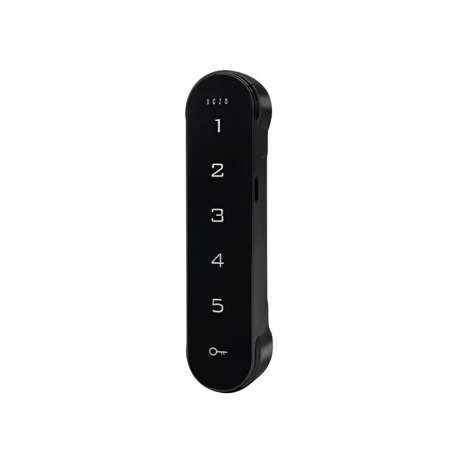 Elektroniczny zamek szyfrowy | cyfrowy | 110x28x19mm | stop cynku | z podświetleniem | czarny