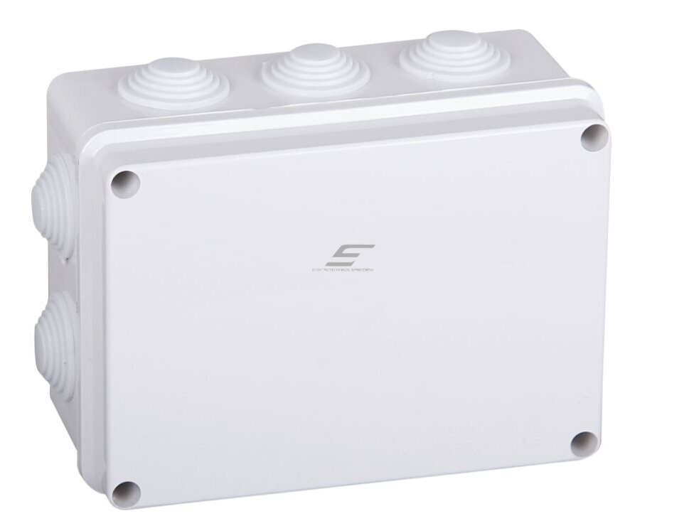 Elektros instaliacijos paskirstymo dėžutė | hermetinė | 150x110x70mm | su sandarikliais | paviršinė | balta | IP65 | 4779041466965 Elektros instaliacijos paskirstymo dėžutė | hermetinė | 150x110x70mm | su sandarikliais | paviršinė | balta | IP65 | 4779041466965