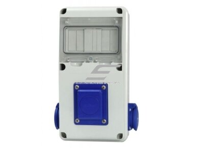 Pramoninis skydelis | dėžutė | 6 modulių | su kištukiniais lizdais 3x230V | hermetinis | garažams | komercinėms patalpoms | IP54 | Scame | ENERBOX | 633D.2W Pramoninis skydelis | dėžutė | 6 modulių | su kištukiniais lizdais 3x230V | hermetinis | garažams | komercinėms patalpoms | IP54 | Scame | ENERBOX | 633D.2W