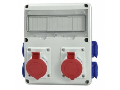 Pramoninis skydelis | dėžutė | 11 modulių | su kištukiniais lizdais 2x32A 5P + 4x230V | hermetinis | garažams | komercinėms patalpoms | IP54 | Scame | ENERBOX | 633D.33WW Pramoninis skydelis | dėžutė | 11 modulių | su kištukiniais lizdais 2x32A 5P + 4x230V | hermetinis | garažams | komercinėms patalpoms | IP54 | Scame | ENERBOX | 633D.33WW