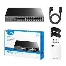 Ethernet Switch 16 ports | Wired network expansion | 48Gbps | 35.71Mpps | 1000Mbps | Unmanaged | SWITCH CUDY GS1024 2 Ethernet Switch 16 ports | Wired network expansion | 48Gbps | 35.71Mpps | 1000Mbps | Unmanaged | SWITCH CUDY GS1024 2