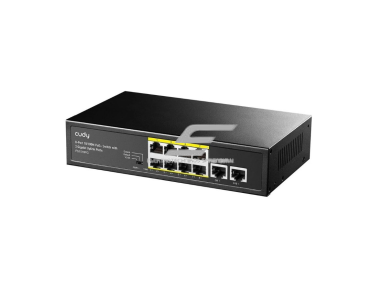 PoE komutatorius 8 portų | laidinio tinklo išplėtimas | 8xPoE + 2xUplink | nekonfiguruojamas | 120 W | metalinis korpusas PoE komutatorius 8 portų | laidinio tinklo išplėtimas | 8xPoE + 2xUplink | nekonfiguruojamas | 120 W | metalinis korpusas