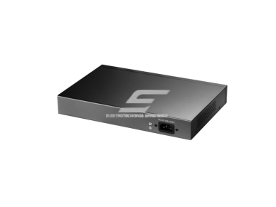 Komutatorius 24 portų | 100 Mbps | 3.57 Mpps | nekonfiguruojamas | „Plug & Play“ | VLAN / Extend režimai | metalinis korpusas 1