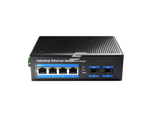 Pramoninis PoE tinklo komutatorius | 4xRJ45 PoE + 2xSFP | DIN | 20 Gbps | iki 400 W | IP40 | CUDY IG1004S2P Pramoninis PoE tinklo komutatorius | 4xRJ45 PoE + 2xSFP | DIN | 20 Gbps | iki 400 W | IP40 | CUDY IG1004S2P