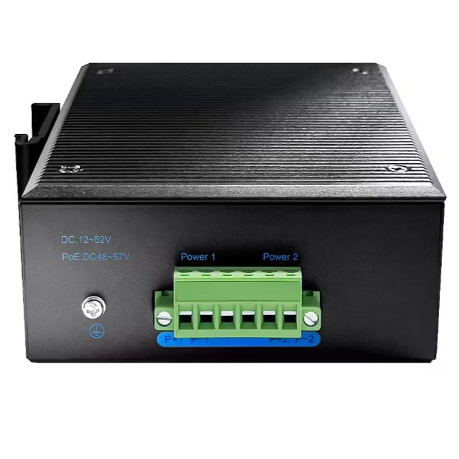 Rūpnieciskais PoE tīkla slēdzis | 4× RJ45 PoE + 2× SFP | DIN | 20 Gbps | līdz 400 W | IP40 | CUDY IG1004S2P 2