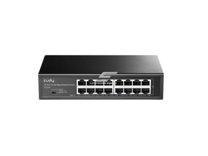 Ethernet komutatorius 16 portų | 100 Mbps | 2.38 Mpps | nekonfiguruojamas | „Plug & Play“ | Auto MDI/MDIX | metalinis korpusas Ethernet komutatorius 16 portų | 100 Mbps | 2.38 Mpps | nekonfiguruojamas | „Plug & Play“ | Auto MDI/MDIX | metalinis korpusas