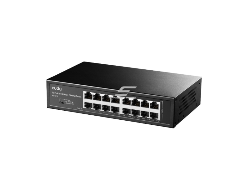 Ethernet komutatorius 16 portų | 100 Mbps | 2.38 Mpps | nekonfiguruojamas | „Plug & Play“ | Auto MDI/MDIX | metalinis korpusas 1 Ethernet komutatorius 16 portų | 100 Mbps | 2.38 Mpps | nekonfiguruojamas | „Plug & Play“ | Auto MDI/MDIX | metalinis korpusas 1