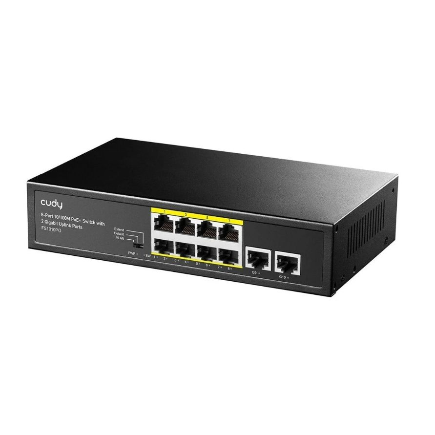 PoE Switch 8-Port | Wired Network Expansion | 8×PoE + 2×Uplink | Unmanaged | 120 W | Metal Enclosure 1 PoE Switch 8-Port | Wired Network Expansion | 8×PoE + 2×Uplink | Unmanaged | 120 W | Metal Enclosure 1