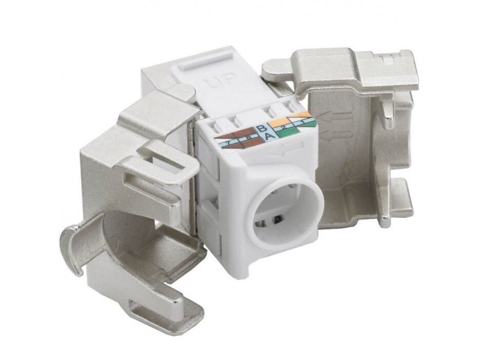 Modulinė jungtis | lizdas | įmontuojamas | 1xRJ45 | Cat6 | FTP | keystone tipo | Excel Networking | 100-210 2