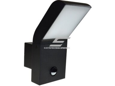 LED fasadinis | sieninis lauko šviestuvas | 9W | 230V | 4000K | su PIR judesio jutikliu | IP54 | juodas | Gloss | 013457 LED fasadinis | sieninis lauko šviestuvas | 9W | 230V | 4000K | su PIR judesio jutikliu | IP54 | juodas | Gloss | 013457